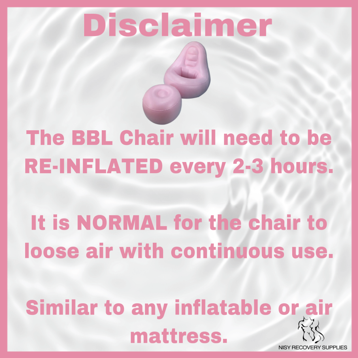 BBL INFLATABLE CHAIR
