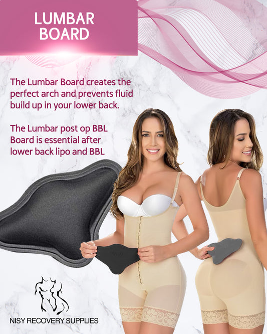 Back Board for Post BBL, Liposuction, Tummy Tuck - Lower Back Support to Prevent Inflammation